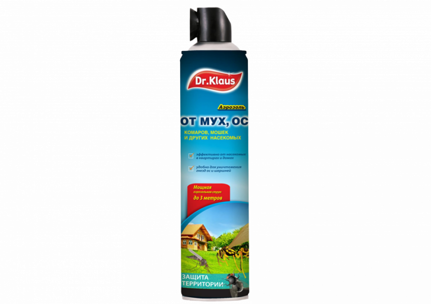 Аэрозоль от МУХ, ОС и др.летающих насекомых 600 мл./12 Dr. Klaus