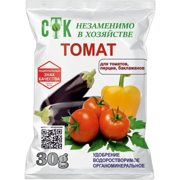 Комплексное водорастворимое удобрение "Томат" 30г 