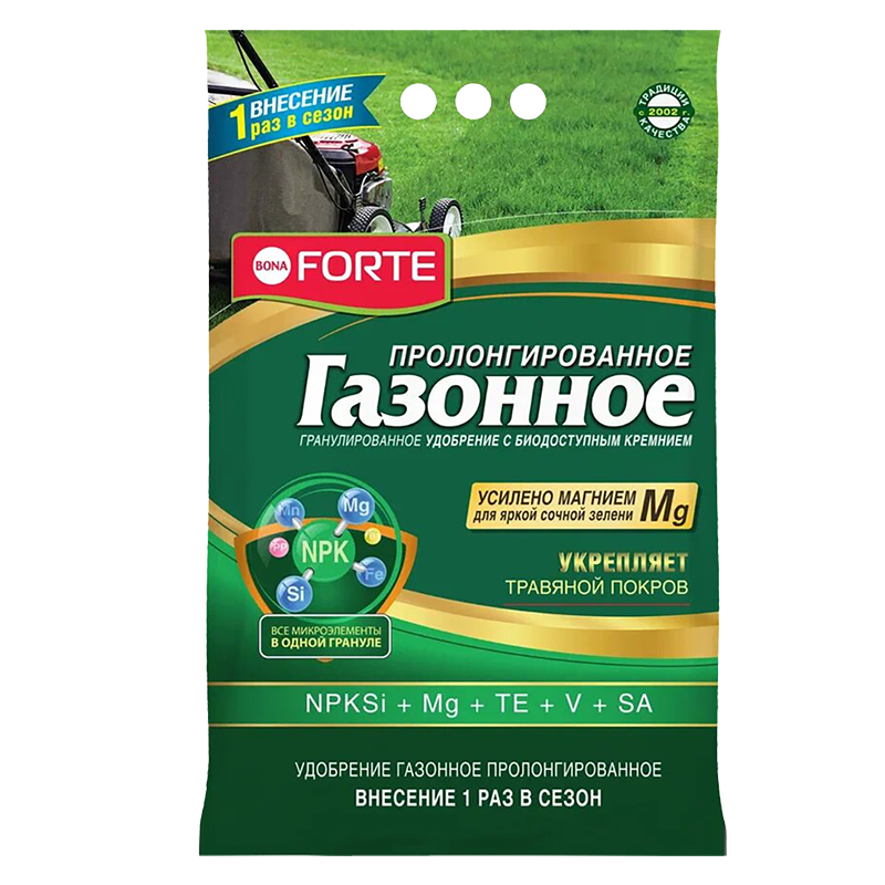 bona forte гранулированное газонное с биодоступным кремнием 10 кг