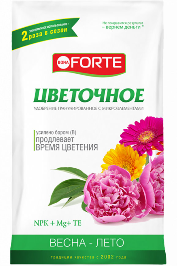 bona forte гранулированное с микроэлементами цветочное 1 кг