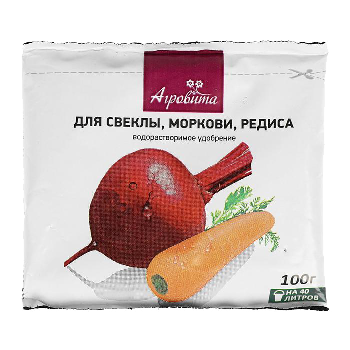 Удобрение Агровита для свеклы, моркови, редиса, 100г