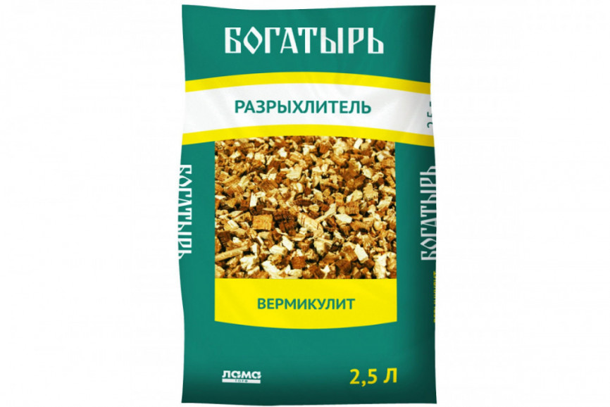 Вермикулит "Богатырь разрыхлитель" 2,5л