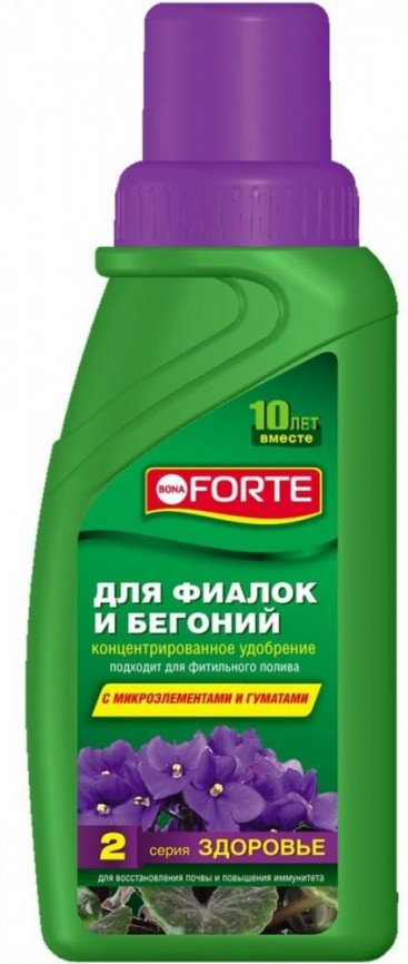 ЖКУ для фиалок и бегоний 285мл Bona Forte Серия здоровье