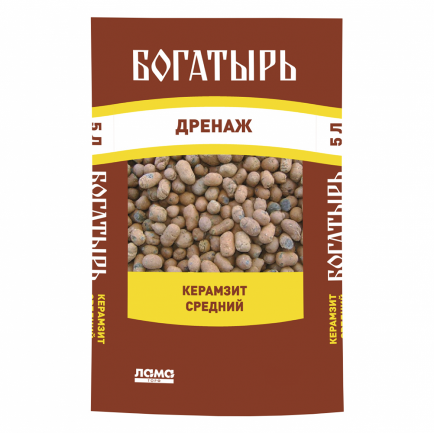 Керамзит средний "Богатырь дренаж" 20л