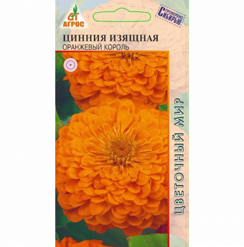 Цинния Изящная Оранжевый Король 