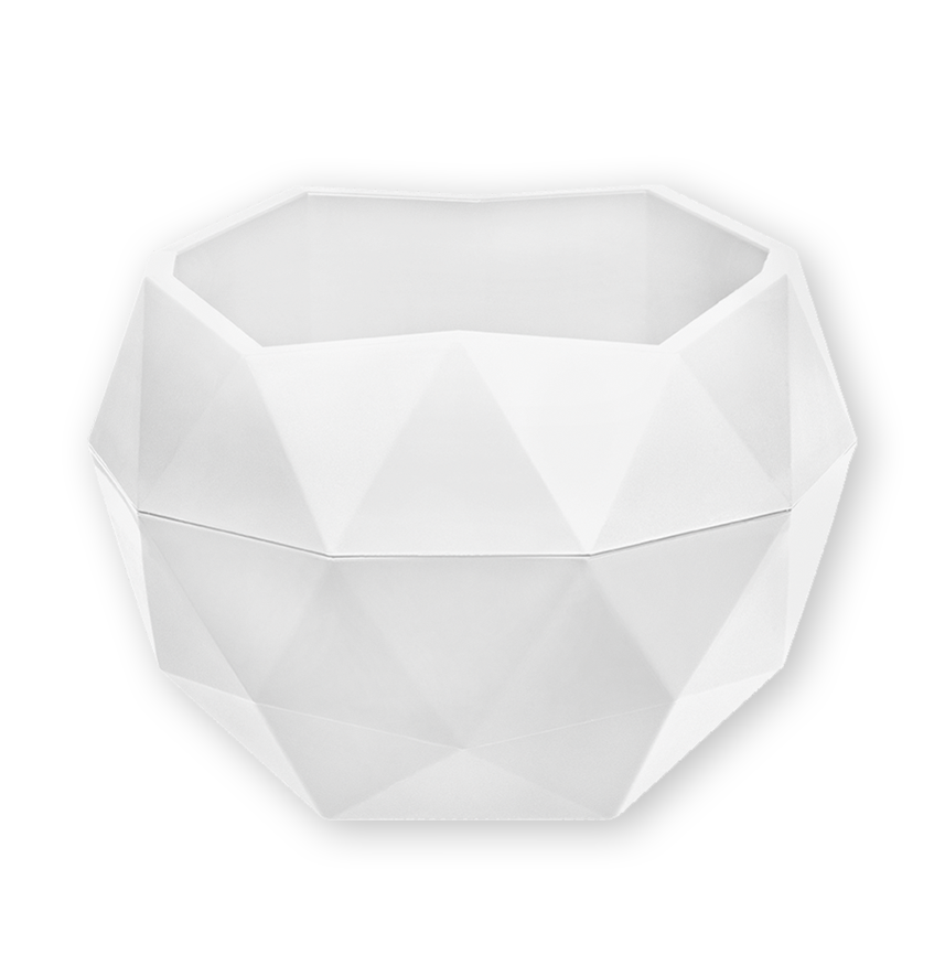 Кашпо "Топаз" (1,2л.) Цв. Белый