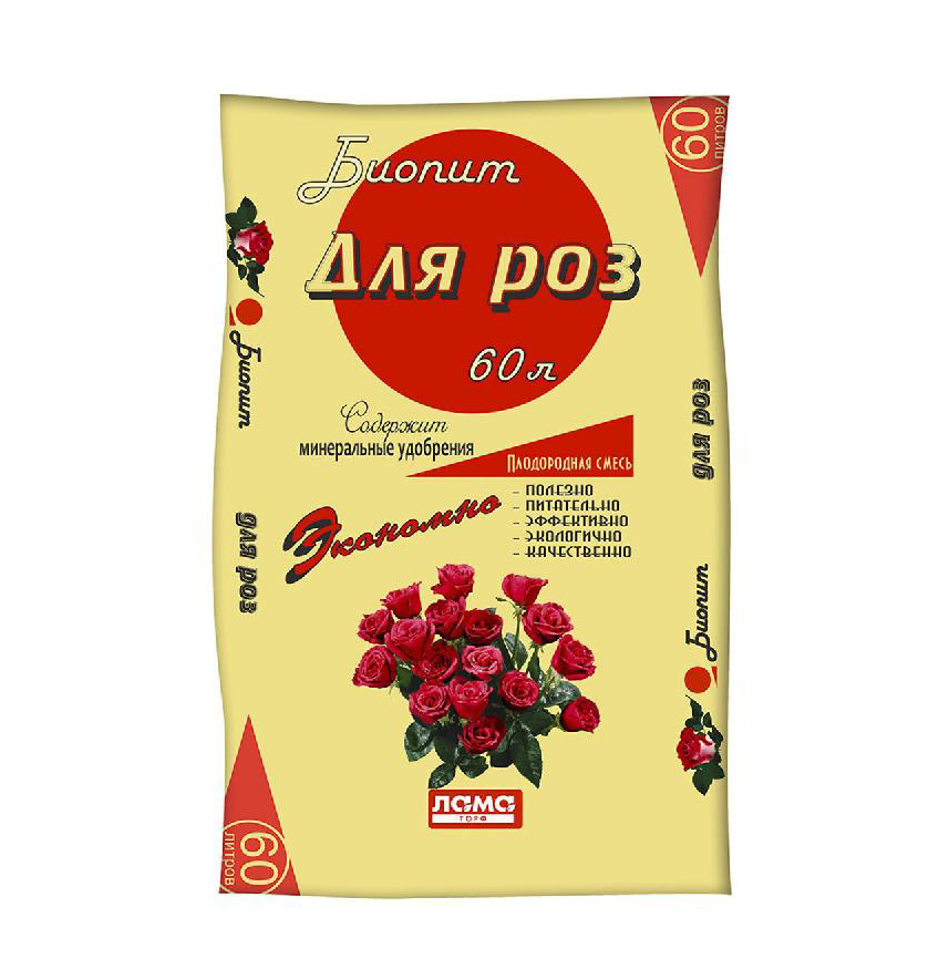 Плодородная смесь Биопит "Для роз" 60л