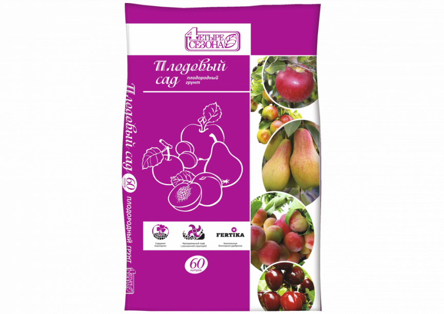 Плодородный грунт  Четыре сезона "Плодовый сад" 60л