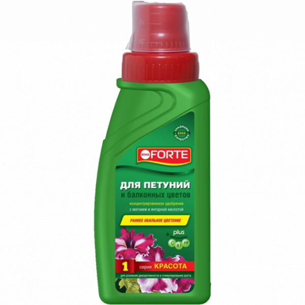 Для петуний и балконных цветов 285 мл.(Bona Forte) Серия Красота (1кор/20шт)